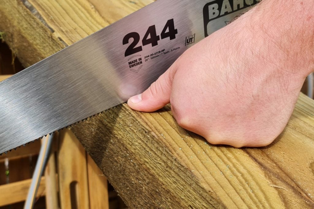 what hand saw to cut sleepers?