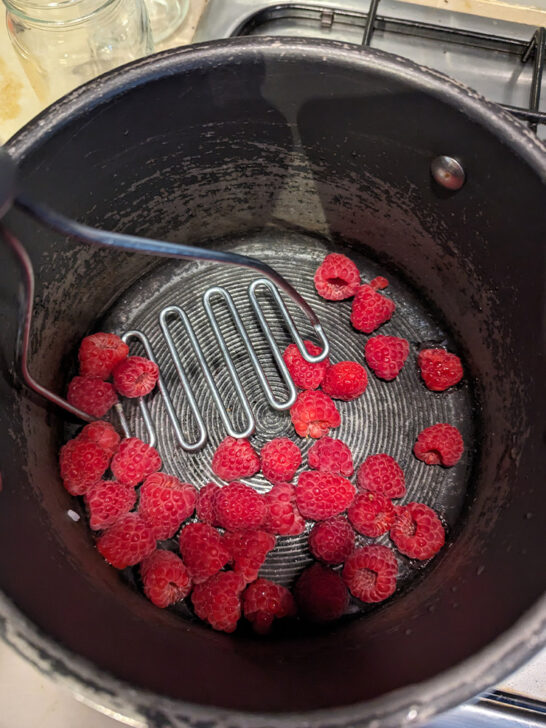 Homemade Raspberry Jam Recipe (Normal & Low Sugar!) - Patient Gardener