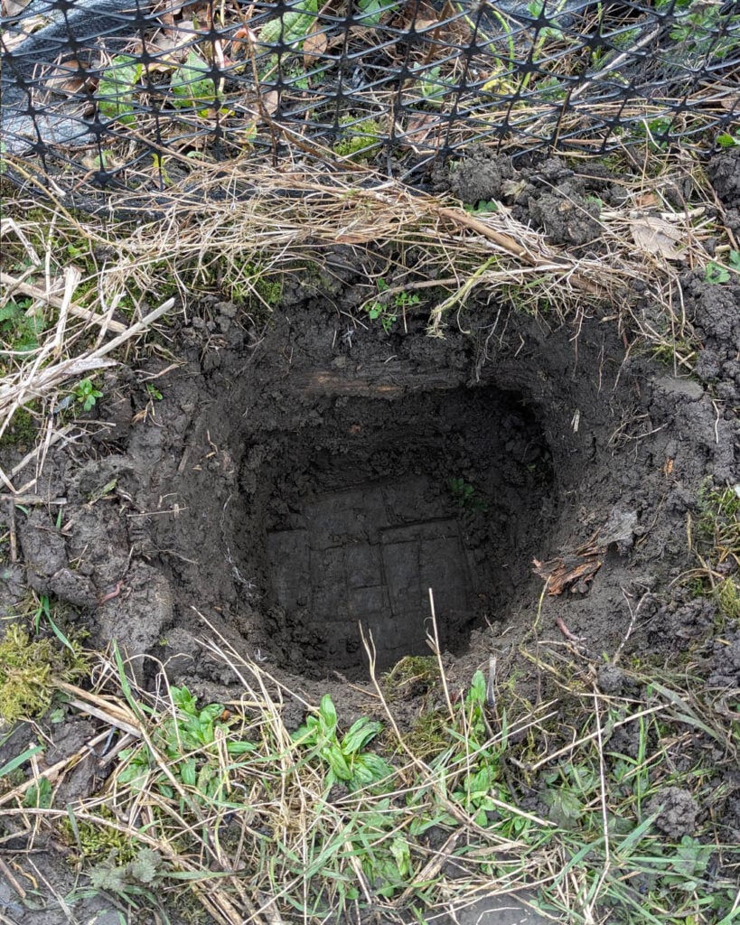 Dig a large hole