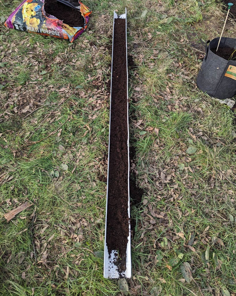 The full gutter ready to go