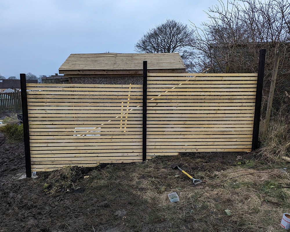 This fence also looks great from the back